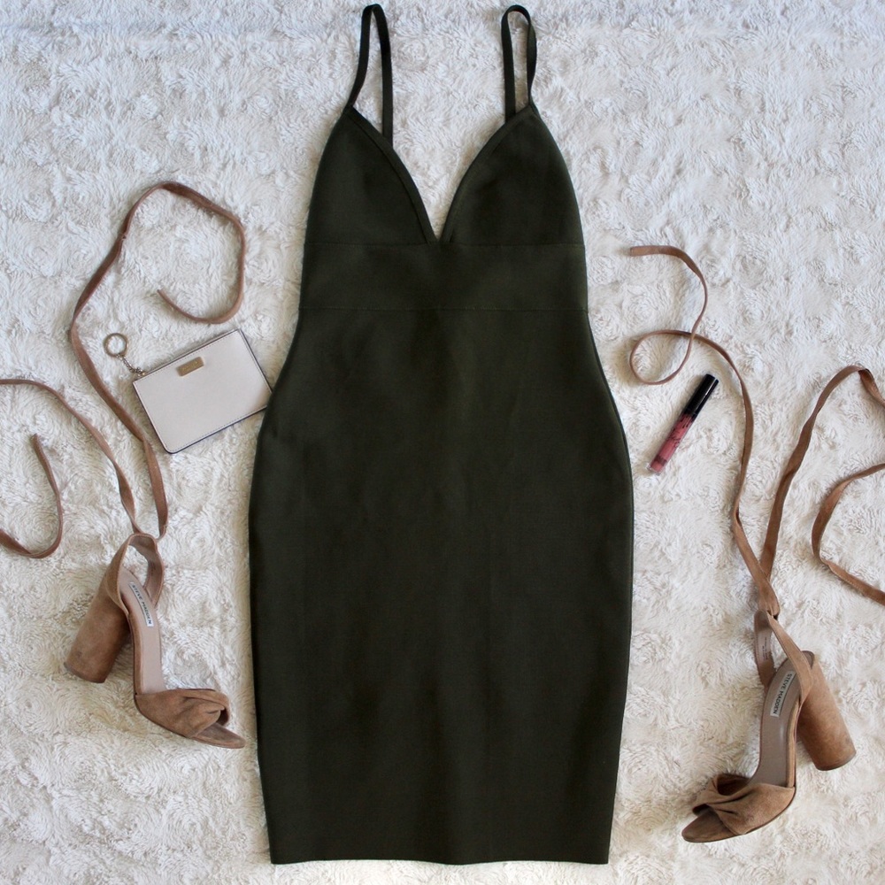 Femme LA Olive Bandage Dress